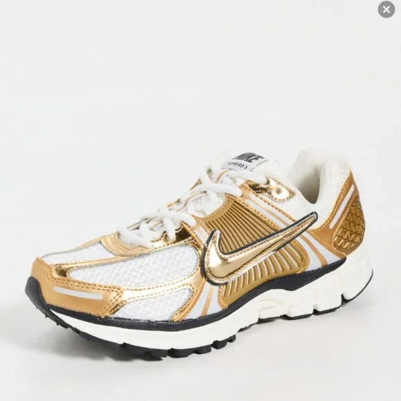 Nike Zoom Vomero 5 Gold Sneakers Trainers - Picture 7 of 9